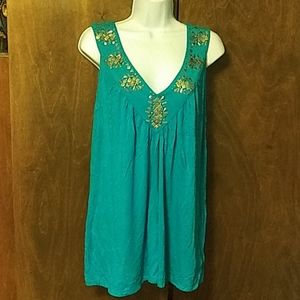 MICHAEL KORS TURQUOISE SILVER STUD TOP